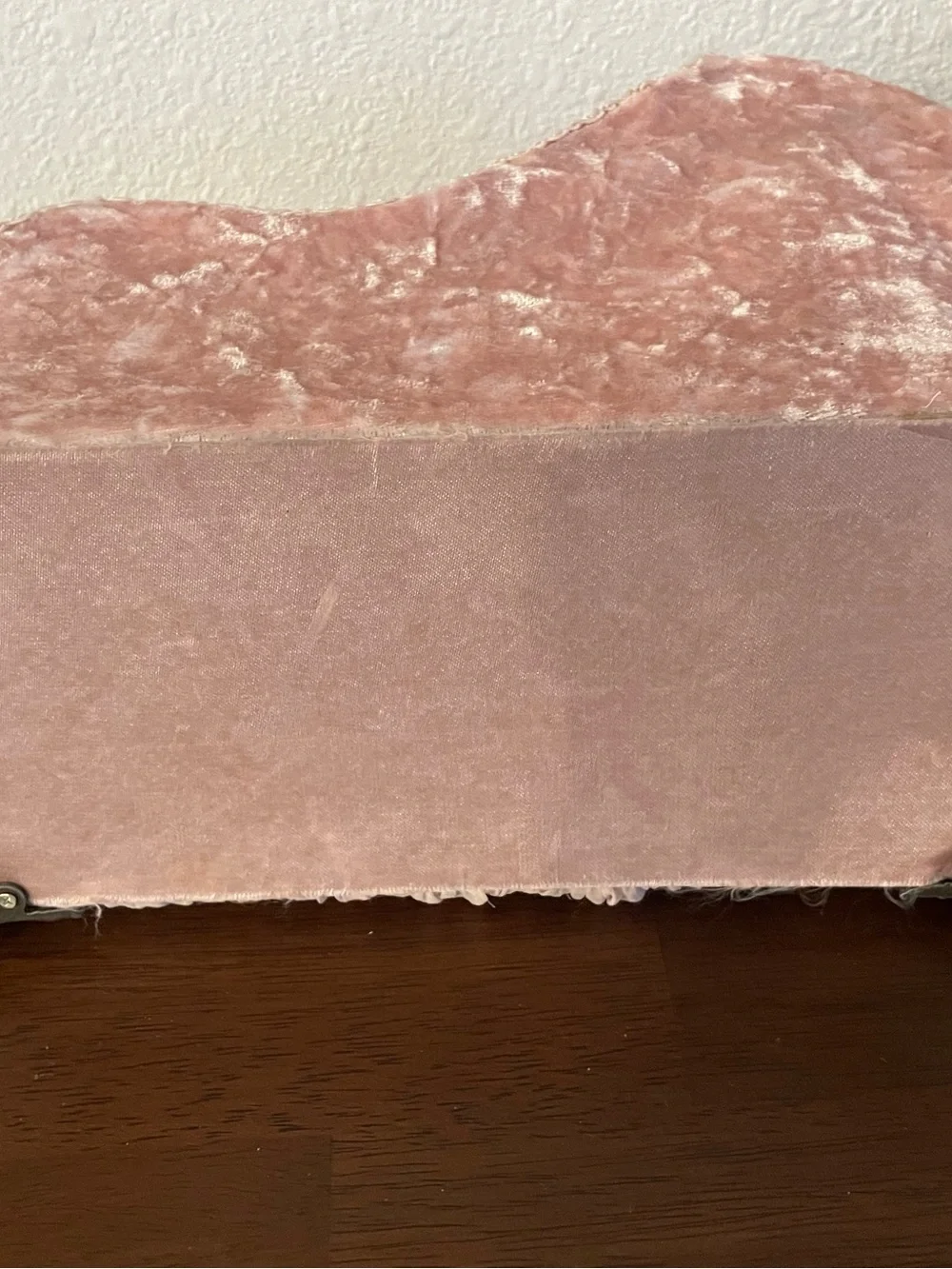 Pink Damask Mini Chaise Jewelry Box with Bow Accent